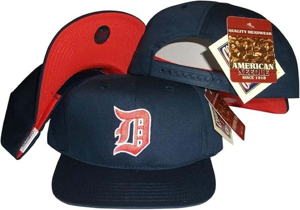 Vintage Detroit Tigers 1990s American Needle Adjustable Snapback Hat/Cap - NWT